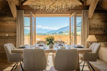 Ferienwohnung für 2 Personen, mit Seeblick und Ausblick sowie Sauna und Garten in Strobl
