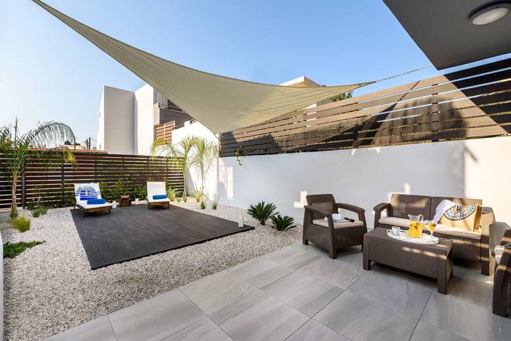 Ferienwohnung für 3 Personen, mit Garten