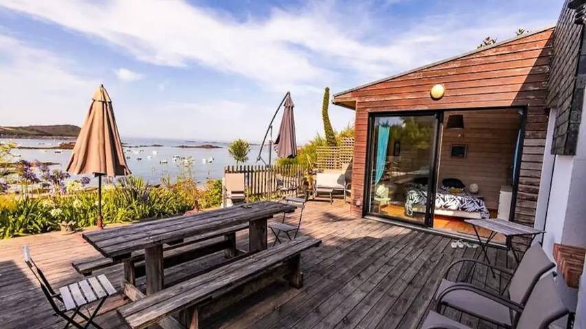 Location de vacances pour 9 personnes, avec jardin dans Plage Pors Termen Trebeurden