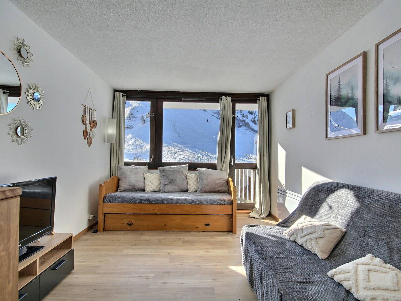 Studio entier, Studio 3 personnes à Aime 2000 avec balcon ensoleillé in Aime 2000, Aime-la-Plagne