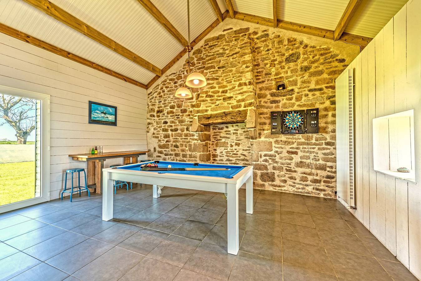 Ferienhaus mit beheiztem Privatpool, privater Terrasse, Garten und Wlan in Plouguerneau, Brest und Umgebung