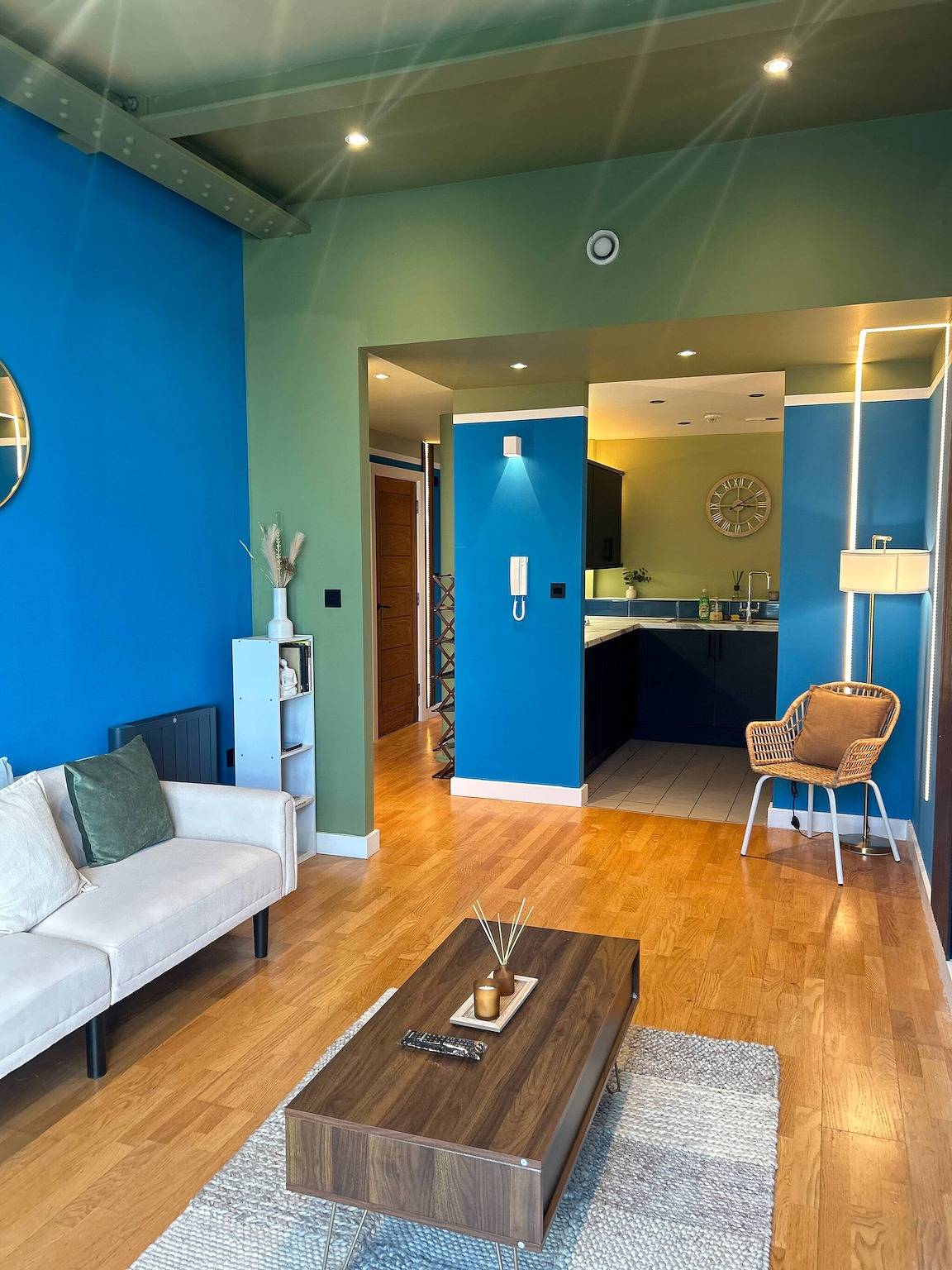 Ganze Wohnung, Das Blue Room Apartment - Ao - Mcr City - Parkplatz in Manchester, Greater Manchester