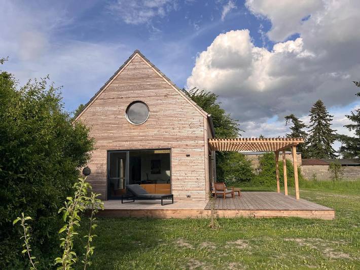 Ferienhaus für 6 Personen, mit Terrasse und Garten sowie Ausblick