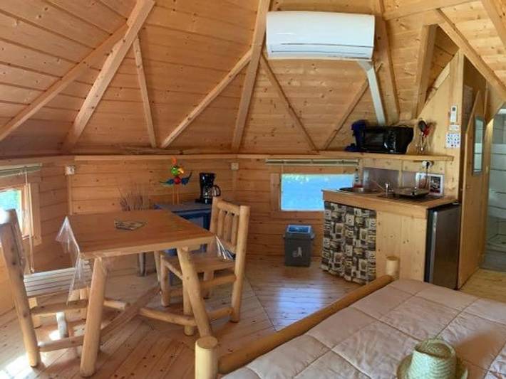 Camping L'Etang du Pays Blanc - Unterkunft 2 personen - Finnische Kota in Guérande, Côte d'Amour