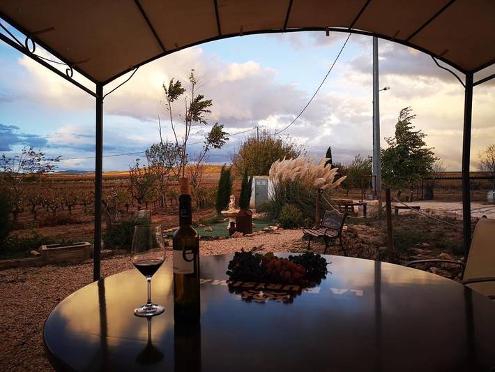 Casa rural con piscina para 3 personas, con vistas además de jardín y piscina en Región de Murcia