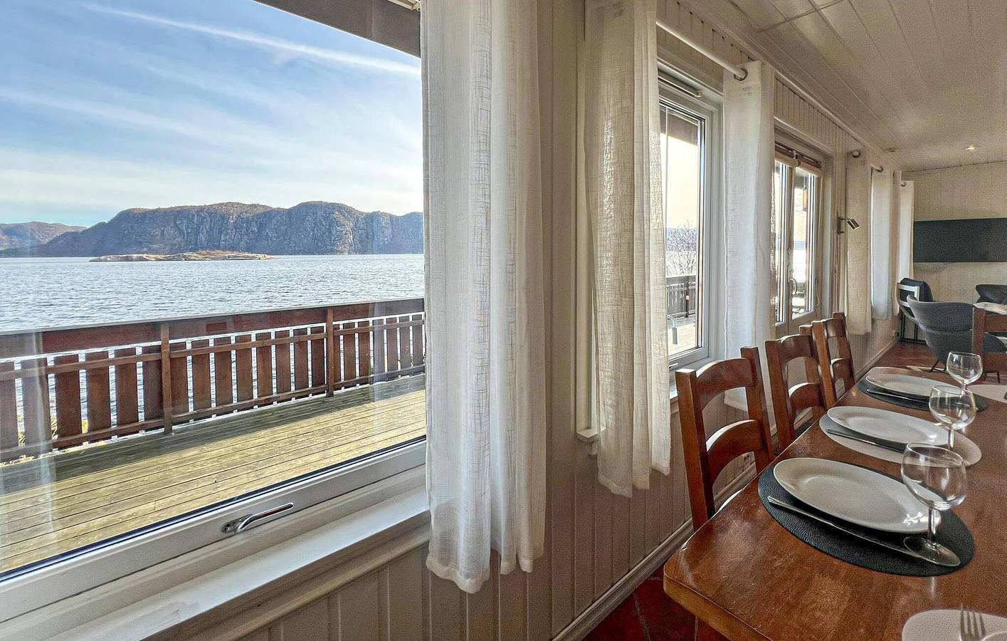 Maison de vacances pour 8 personnes avec terrasse in Farsund