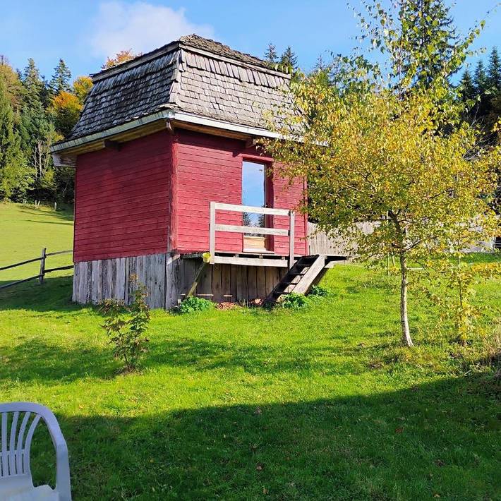 Gîte pour 3 personnes, avec Terrasse ainsi que Jardin et Vue à Merlas