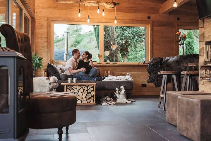 Chalet für 3 Personen, mit Whirlpool, mit Haustier