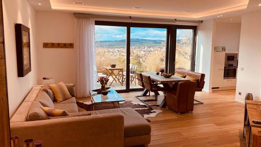 Ferienwohnung für 4 Personen, mit Ausblick und Garten in Bad Sobernheim