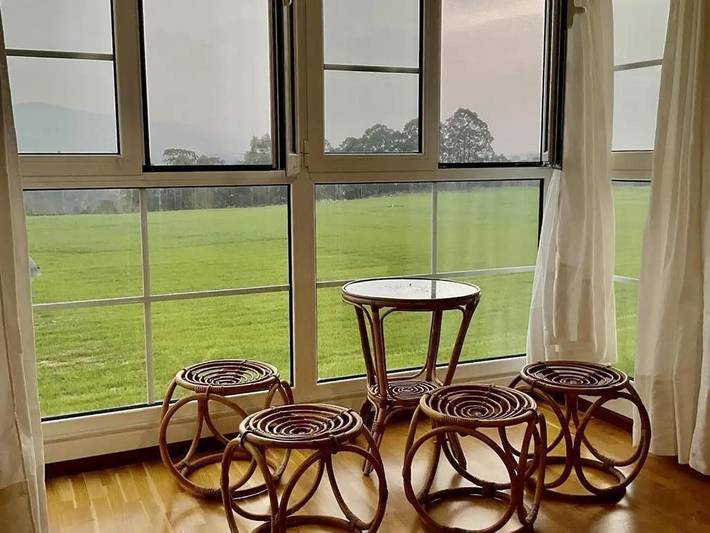 Apartamento para 4 personas, con jardín y vistas en Luarca