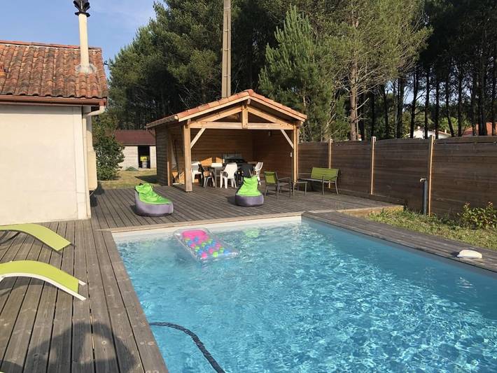 Location de vacances pour 8 personnes, avec terrasse et jardin dans Réserve naturelle du Courant d'Huchet - 2