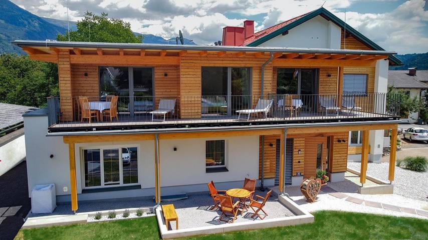 Ferienwohnung für 5 Personen, mit Balkon und Terrasse sowie Garten und Pool in Seeboden - 3