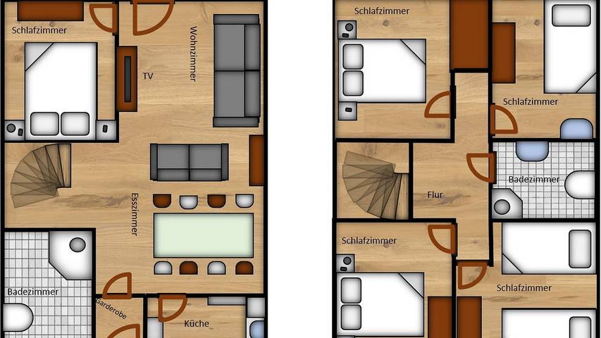 Ferienhaus für 9 Personen, mit Balkon und Sauna sowie Garten in Kirchheim - 2