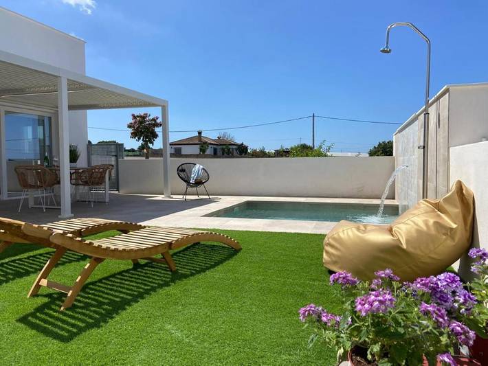 Chalet para 5 personas, con piscina y jardín en Costa de la Luz - 4