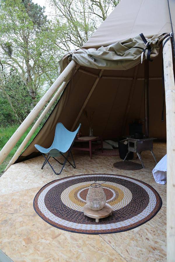 Camping für 4 Personen, mit Terrasse und Garten sowie Ausblick auf den Friesische Inseln - 4