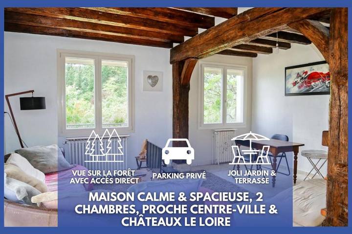 Maison de vacances pour 5 personnes, avec balcon ainsi que vue et jardin