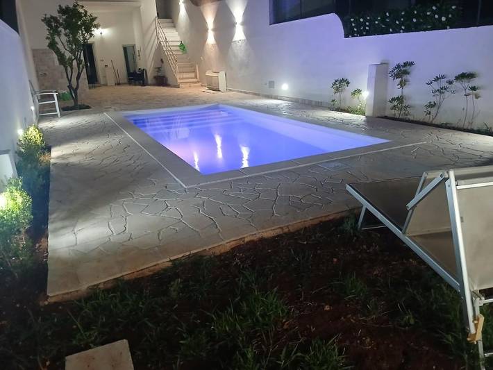 Casa vacanza per 4 persone, con panorama e terrazza nonché piscina a Corsano