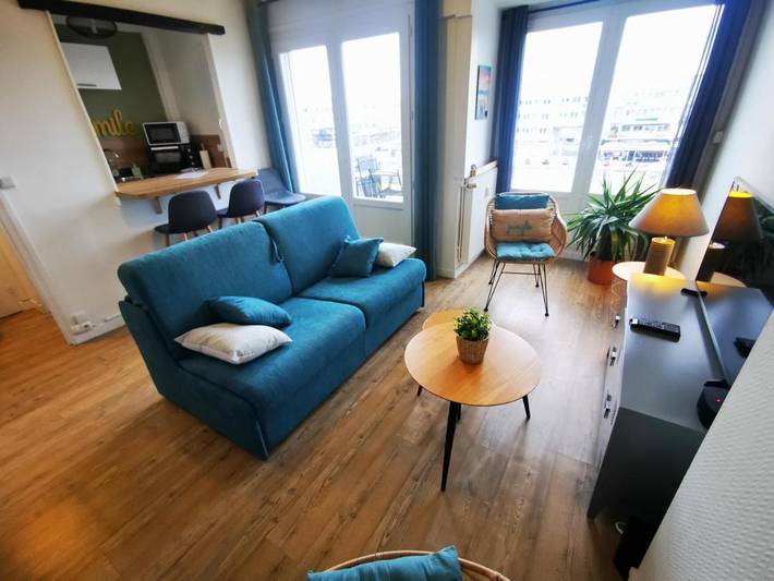 Gîte pour 4 personnes, avec Balcon et Vue dans Place D Armes Calais