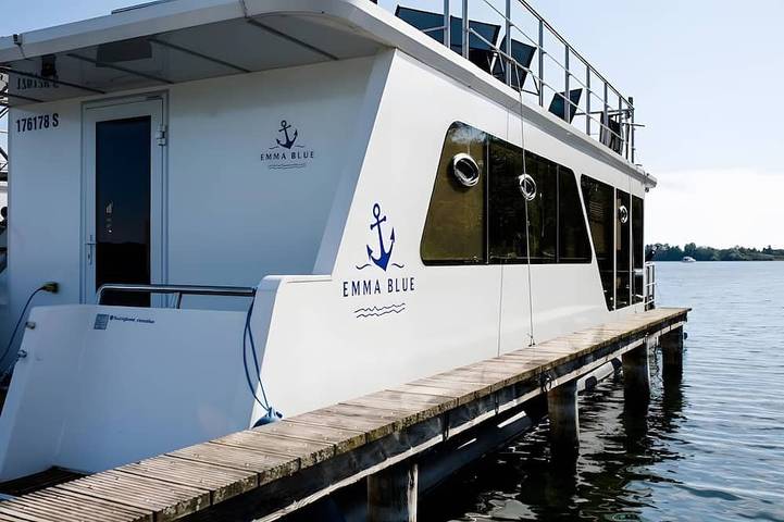 Hausboot für 4 Personen, mit Sauna an der Müritz
