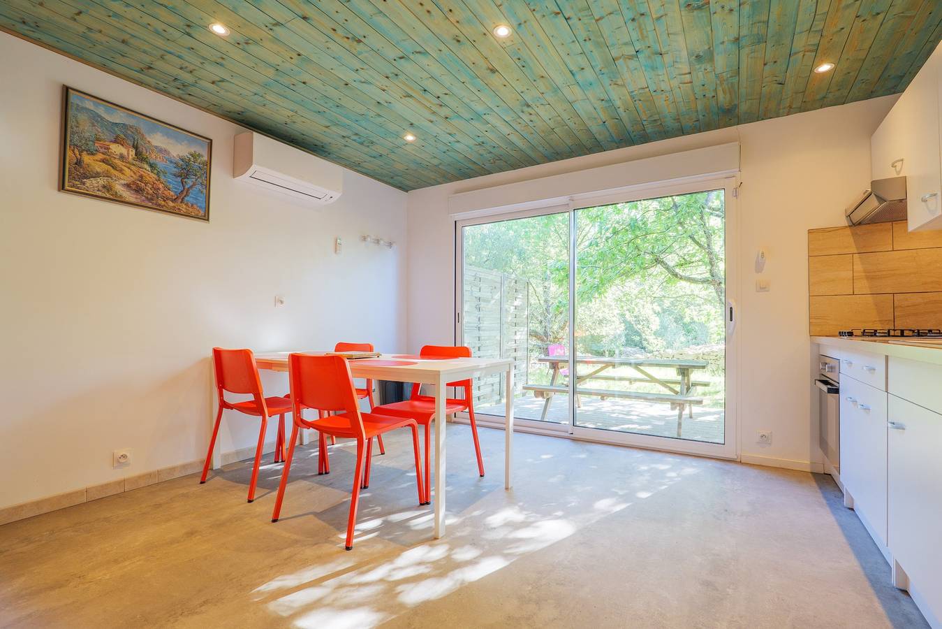 Gîte le chêne avec vue montagne, Wi-Fi et climatisation in Les Vans, Parc national des Cévennes