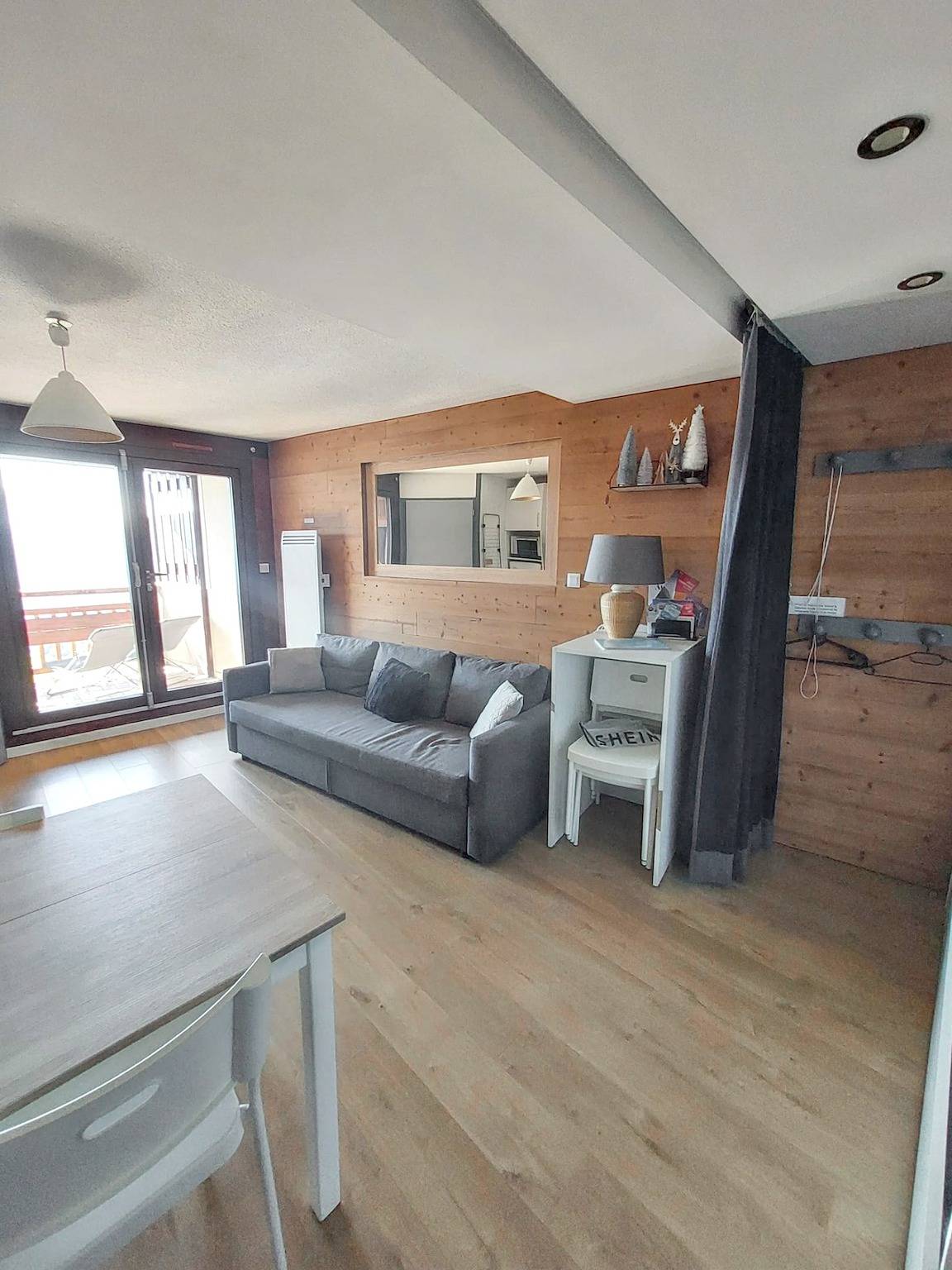 Ganze Wohnung, Gemütliches Apartment in L'Alpe d'Huez 27 m² mit Bergblick in L'Alpe d'Huez, Nationalpark Écrins