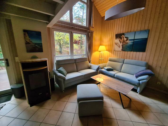Ferienhaus für 6 Personen, mit Balkon und Whirlpool sowie Sauna am Greifswalder Bodden