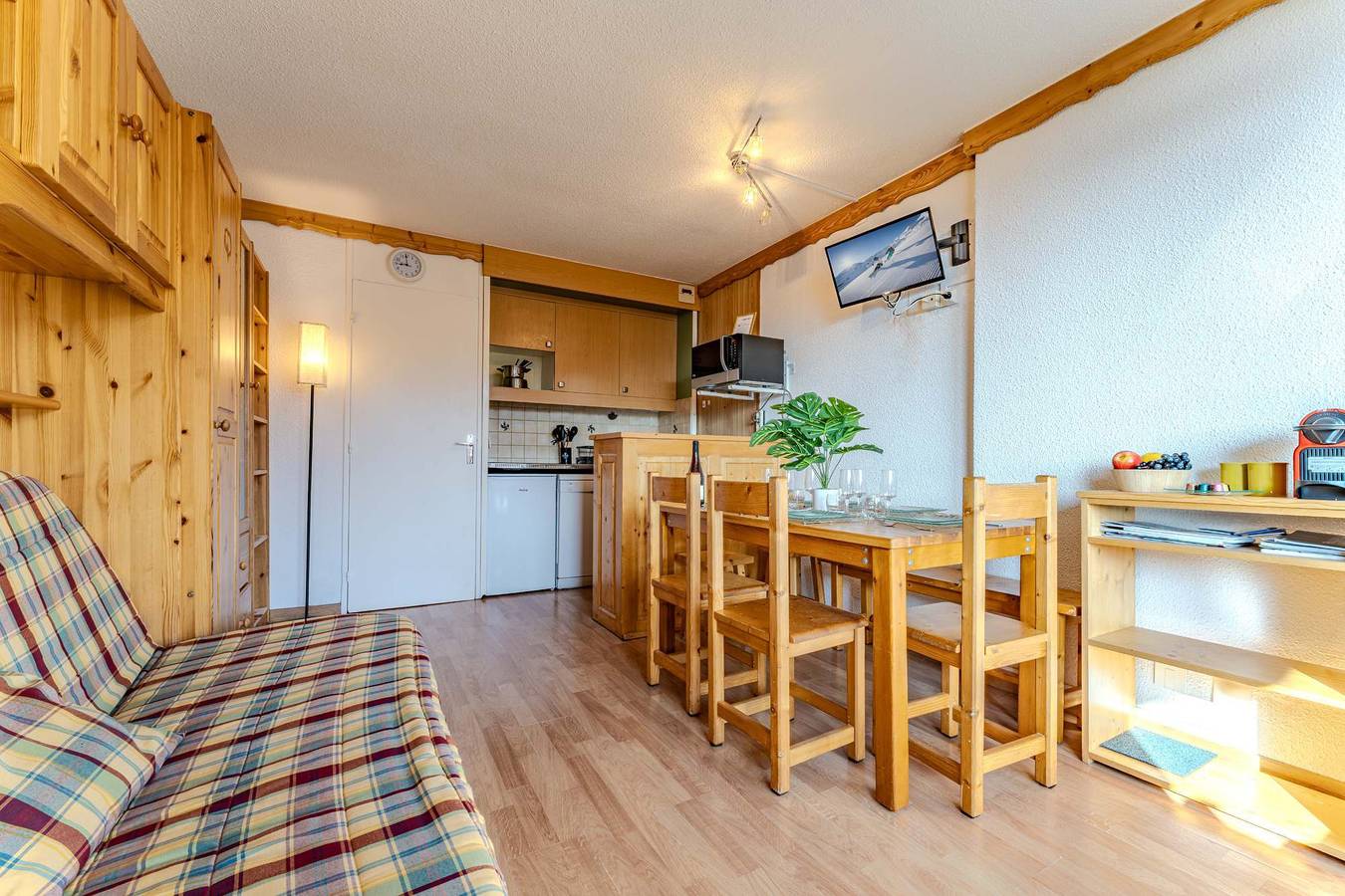 Appartement entier, Appartement de vacances pour 6 personnes avec balcon/terrasse in Val Thorens, Les Trois Vallées