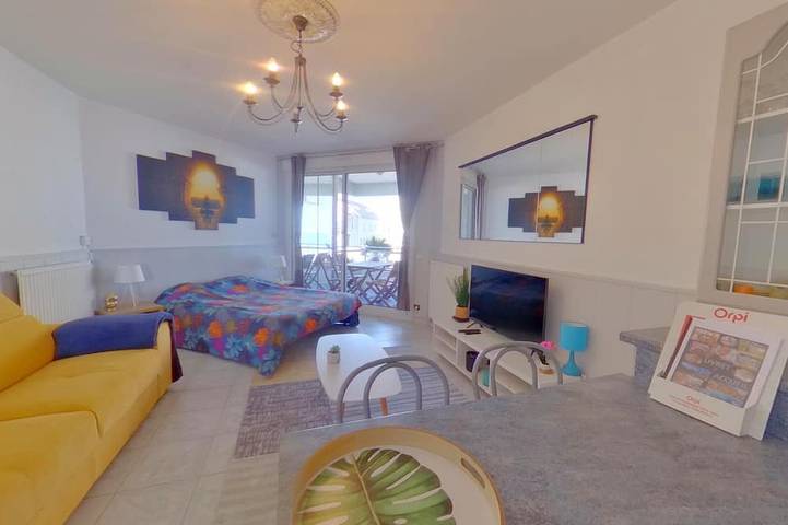 Ganze Wohnung, Studio mit Meerblick, WLAN, für 4 Personen in Larmor-Plage in Larmor-Plage, Côte des Mégalithes