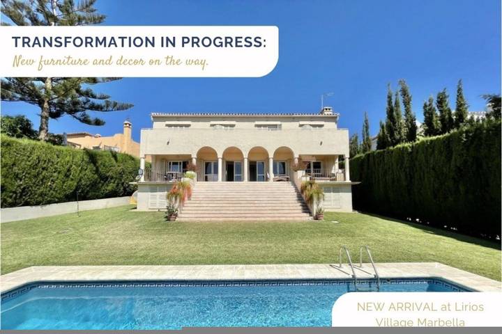 Villa for 18 people, with garden and pool, with pets in Puerto Banús