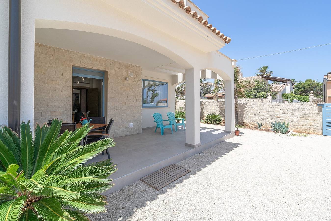 Casa vacacional "Misalmar 1" con vistas al mar, jardín y Wi-Fi in Municipio de Noto, Provincia de Siracusa