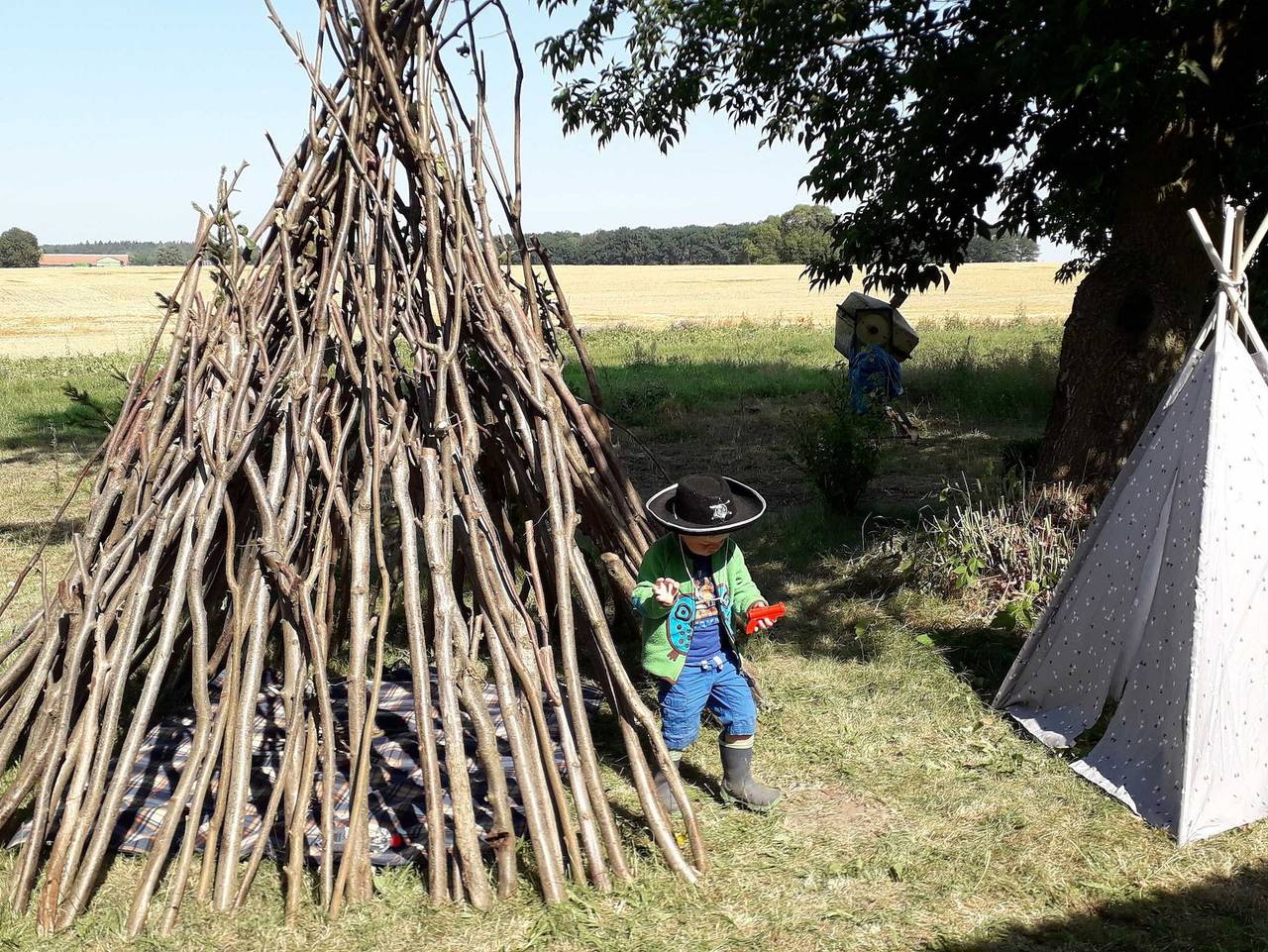 Ferienwohnungen auf dem Lande - Ferienwohnung links (Brümmer) in Kittendorf, Müritz
