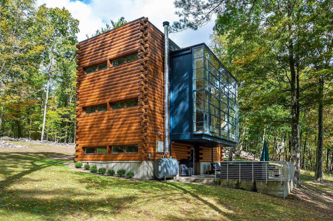 Epic architectural masterpiece w  views   hot tub in Ulster County