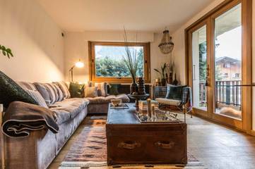 Gîte pour 4 personnes, avec jardin et vue dans Les Bossons