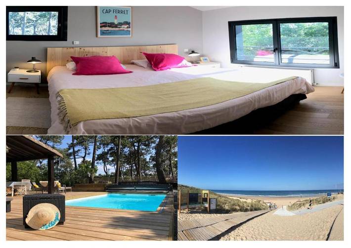 Maison d’hôte pour 2 personnes, avec vue ainsi que jardin et piscine au Cap Ferret - 2