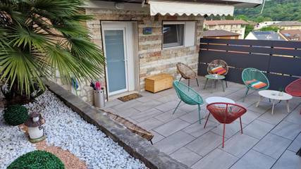 Ferienhaus für 3 Personen, mit Ausblick und Terrasse in Trient