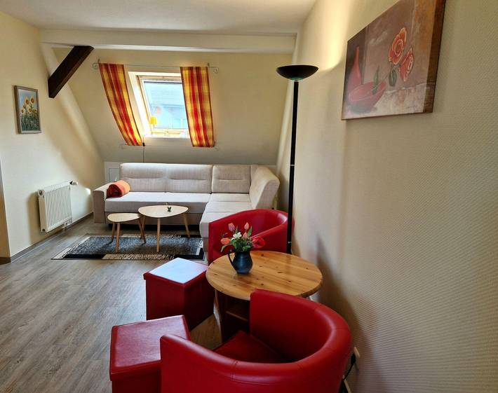 Ferienwohnung für 3 Personen, mit Terrasse und Garten sowie Ausblick in Weitendorf-Hof