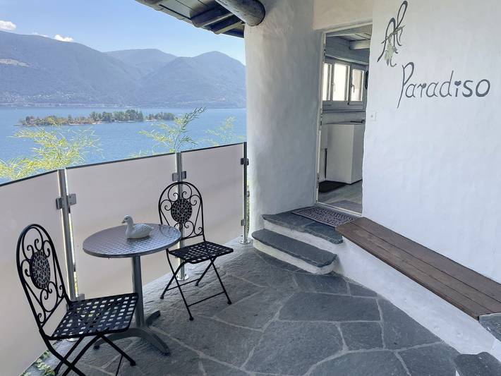 Ferienhaus für 4 Personen, mit Terrasse und Seeblick in Ronco sopra Ascona