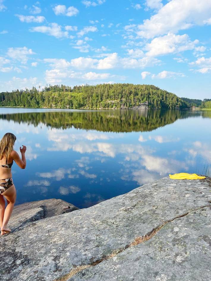 Villa für 10 Personen, mit Terrasse und Garten sowie Seeblick in Schweden