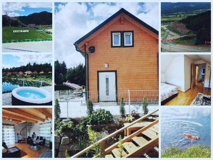 Ferienhaus für 6 Personen, mit Whirlpool und Terrasse sowie Garten und Sauna in Spielberg