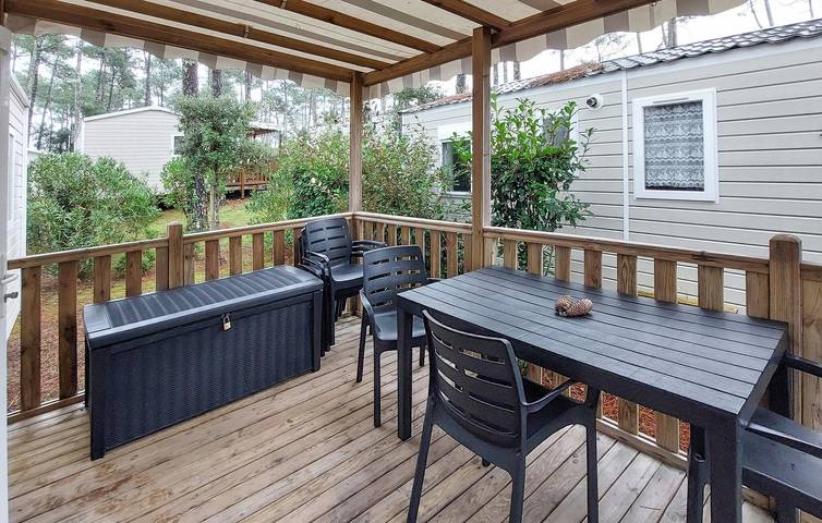 Mobil home pour 4 personnes, avec jardin et terrasse à Saint-Julien-en-Born - 3