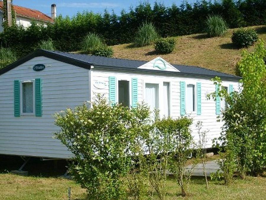Camping La Cigaline - Mobilheim 6 personen - Mh3 Bergerac, mit Sanitäranlagen in Montpon-Ménestérol, Périgord Blanc