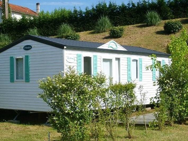 Camping La Cigaline - Mobilheim 6 personen - Mh3 Bergerac, mit Sanitäranlagen in Montpon-Ménestérol, Périgord Blanc