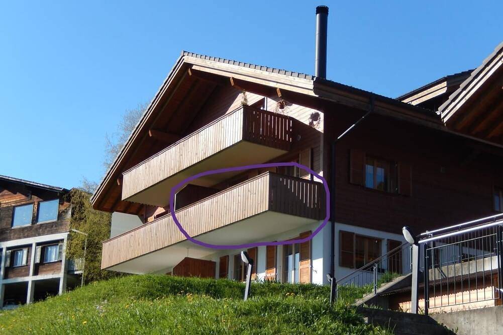 Ferienwohnung Aeschi b. Spiez für 1 - 2 Personen mit 1 Schlafzimmer - Ferienwohnung in Ein- oder Meh in Aeschi bei Spiez, Thunersee