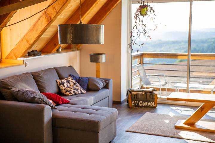 Appartement de vacances pour 5 personnes, avec Balcon/Terrasse et Jardin dans L'Aubrac