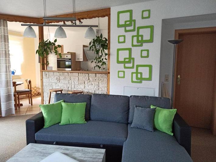 Ferienwohnung für 4 Personen, mit Terrasse und Ausblick in Raschau-Markersbach