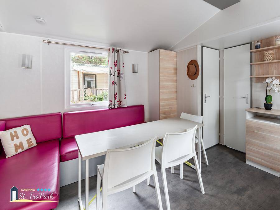 Camping Oléron Saint Tro'Park - Mobilheim 6 personen - Confort Plus 27 m² in Saint-Trojan-les-Bains, Côte de Beauté