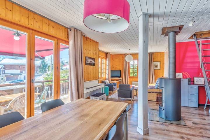 Chalet pour 6 personnes, avec balcon et jardin, animaux acceptés à Megève - 3