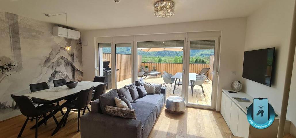 Apartament wakacyjny dla 6 osób, z widok i taras w Bovec