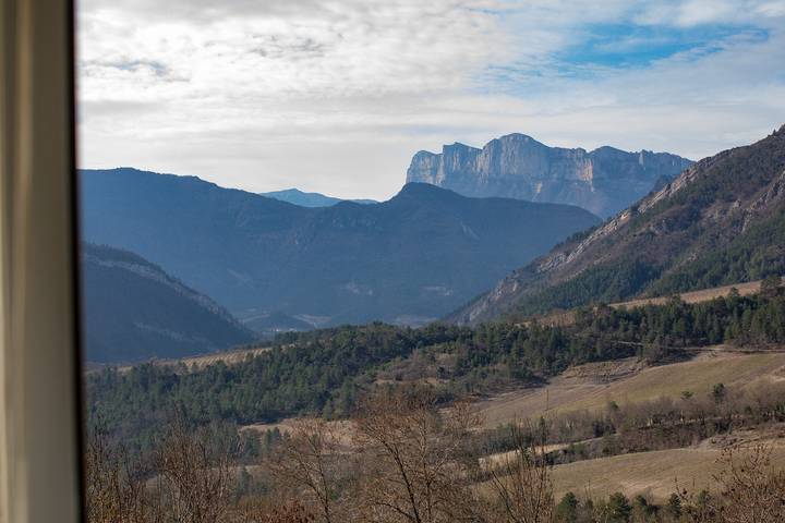 Maison de vacances 'Gîte Ludomi' avec vue sur les montagnes, balcon et Wi-Fi in Vercheny, Région de Die