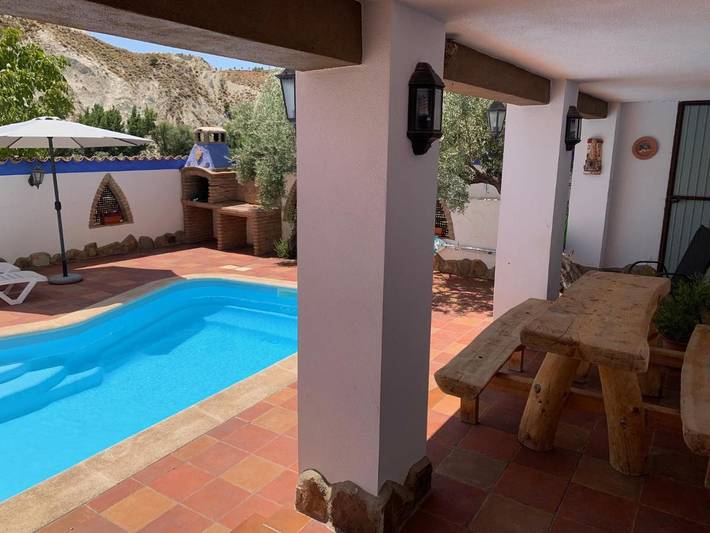 Casa rural para 6 personas, con piscina además de vistas y terraza, Se admiten mascotas en Hinojares - 4
